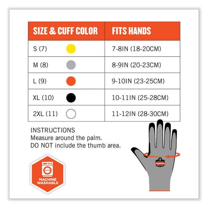 ProFlex 7031 ANSI A3 Nitrile-Coated CR Gloves, EN388: 4X42C, 9.5" Long, Medium, Gray, Pair