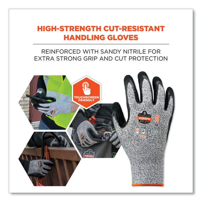 ProFlex 7031 ANSI A3 Nitrile-Coated CR Gloves, EN388: 4X42C, 10.5" Long, XX-Large, Gray, Pair