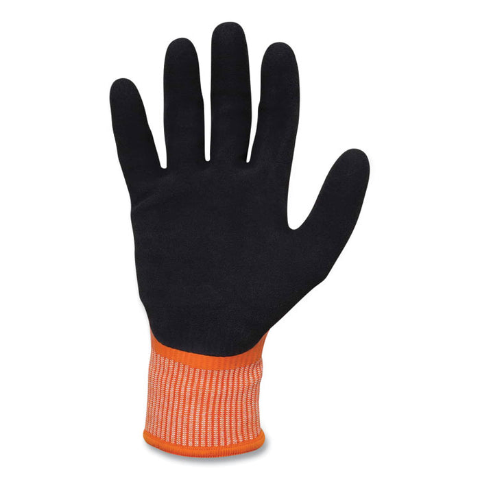 ProFlex 7551 ANSI A5 Coated Waterproof CR Gloves, EN388: 4X43E, 10" Long, Medium, Orange, Pair