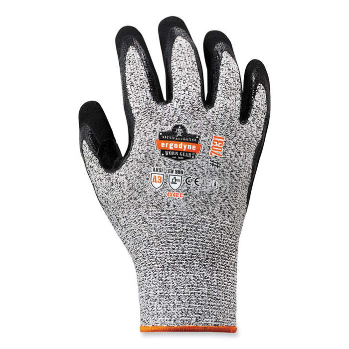 ProFlex 7031-CASE ANSI A3 Nitrile-Coated CR Gloves, EN388: 4X42C, 10" Long, X-Large, Gray, 144 Pairs/Carton