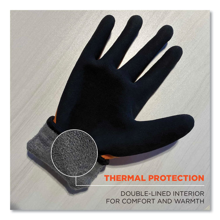 ProFlex 7551-CASE ANSI A5 Coated Waterproof CR Gloves, EN388: 4X43E, 10" Long, Small, Orange, 144 Pairs/Carton