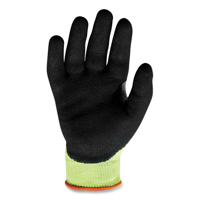 ProFlex 7041-CASE ANSI A4 Nitrile Coated CR Gloves, EN388: 4X42D, 10" Long, Medium, Lime, 144 Pairs/Carton