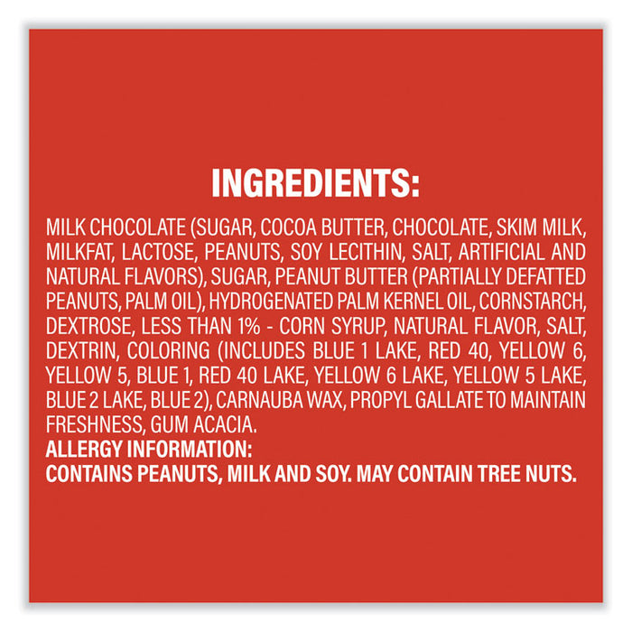 Peanut Butter Milk Chocolate Candy Jar, 55 oz Jar