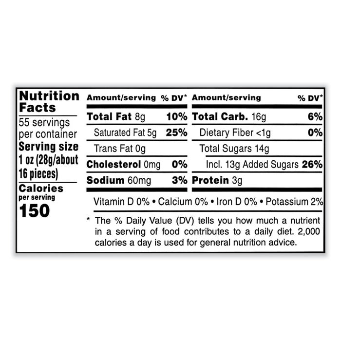 Peanut Butter Milk Chocolate Candy Jar, 55 oz Jar