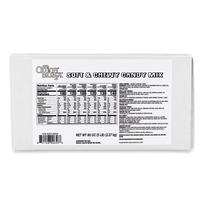 Candy Assortments, Soft and Chewy Candy Mix, 5 lb Carton