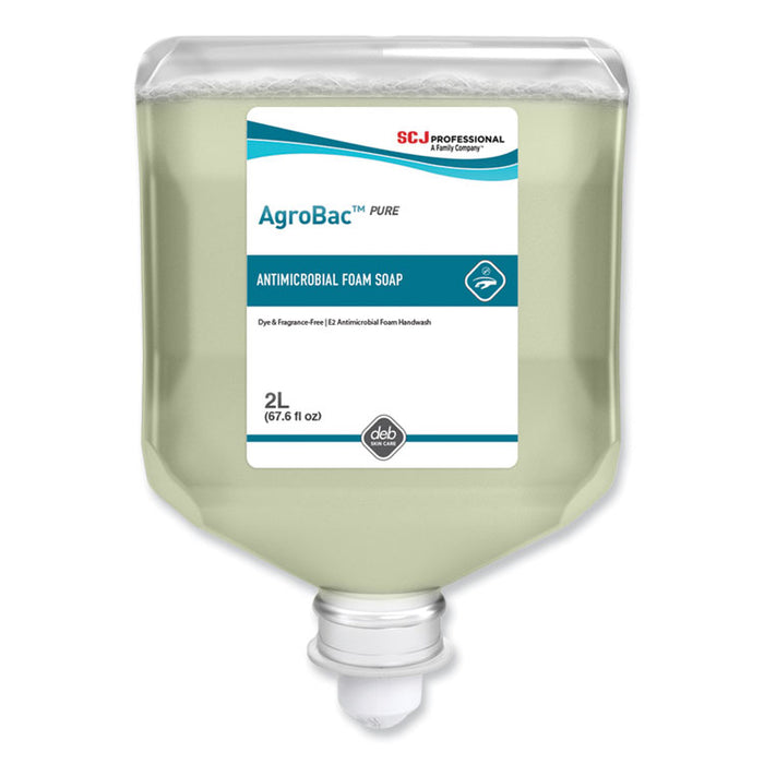 AgroBac Pure Foaming Hand Soap Refill, Unscented, 2 L, 4/Carton