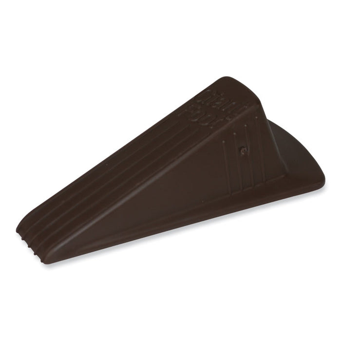 Giant Foot Doorstop, No-Slip Rubber Wedge, 3.5w x 6.75d x 2h, Brown