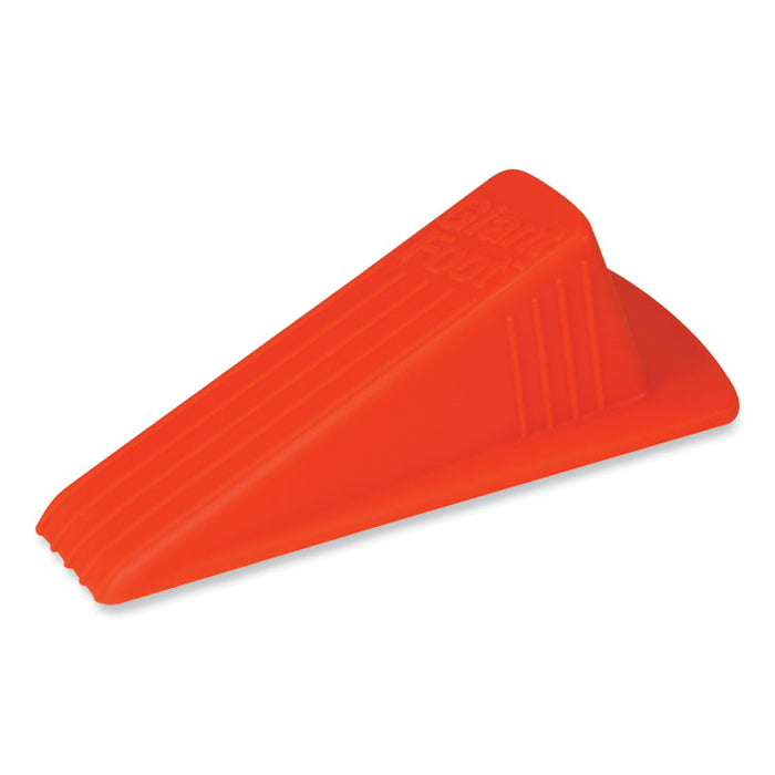 Giant Foot Doorstop, No-Slip Rubber Wedge, 3.5w x 6.75d x 2h, Safety Orange