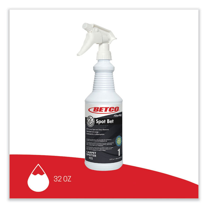 FiberPro Spot Bet Stain Remover, Country Fresh Scent, 32 oz Bottle, 12/Carton