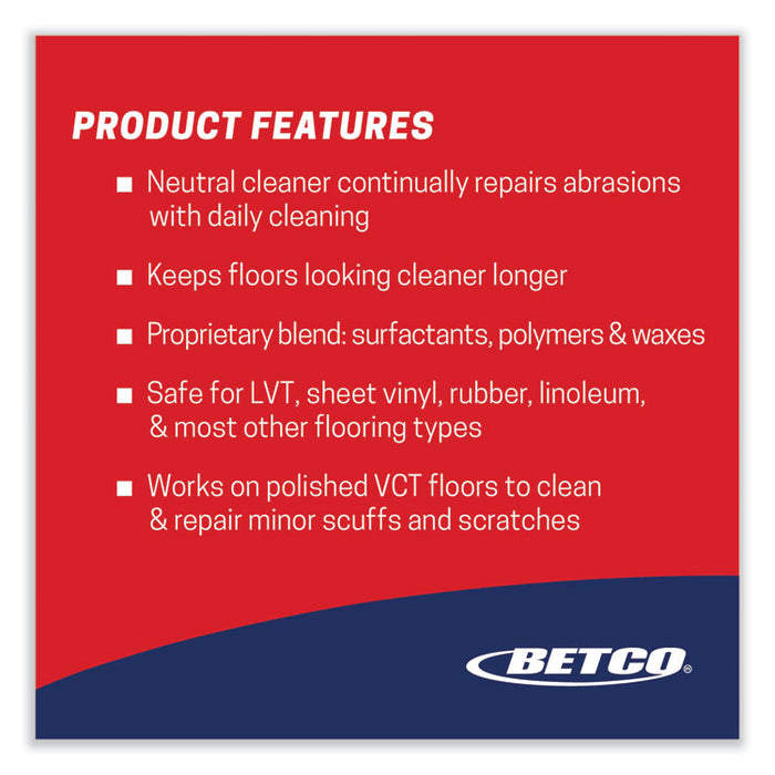 Reinforce Floor Cleaner and Protectant, Lemon Scent, 1 gal Bottle, 4/Carton