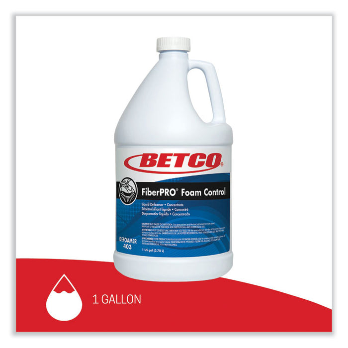 FiberPro Foam Control Liquid Defoamer, 1 gal Bottle, 4/Carton