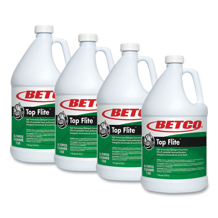 Top Flite All-Purpose Cleaner, Mint Scent, 1 gal Bottle, 4/Carton