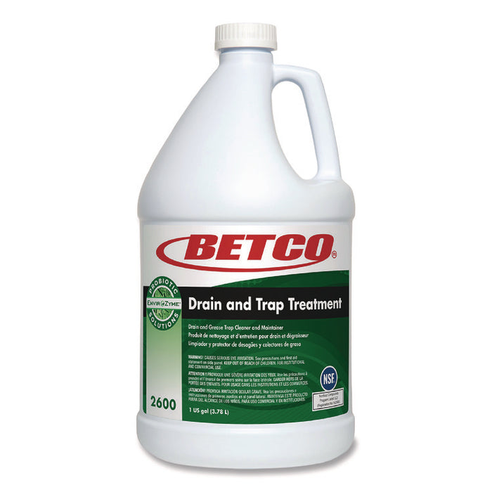 BioActive Solutions Drain and Trap Treatment, 1 gal Bottle, 4/Carton