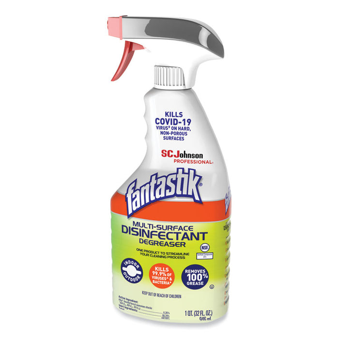 Multi-Surface Disinfectant Degreaser, Herbal Scent, 32 oz Spray Bottle, 8/Carton