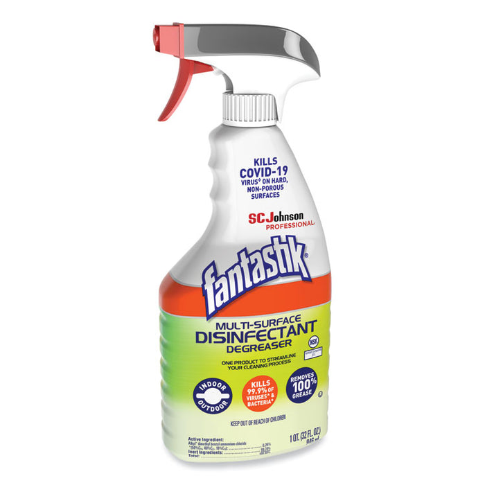 Multi-Surface Disinfectant Degreaser, Herbal Scent, 32 oz Spray Bottle, 8/Carton