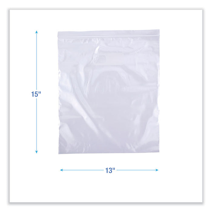Reclosable Food Storage Bags, 2 Gallon, 13" x 15", Clear, 100/Box
