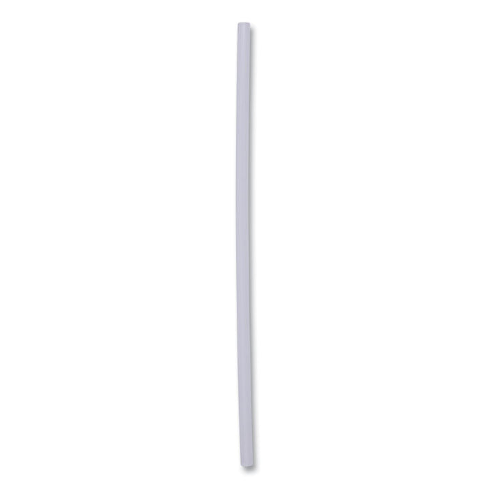 Jumbo Straws, Unwrapped, 7.75", Plastic, Translucent, 250/Pack, 50 Packs/Carton