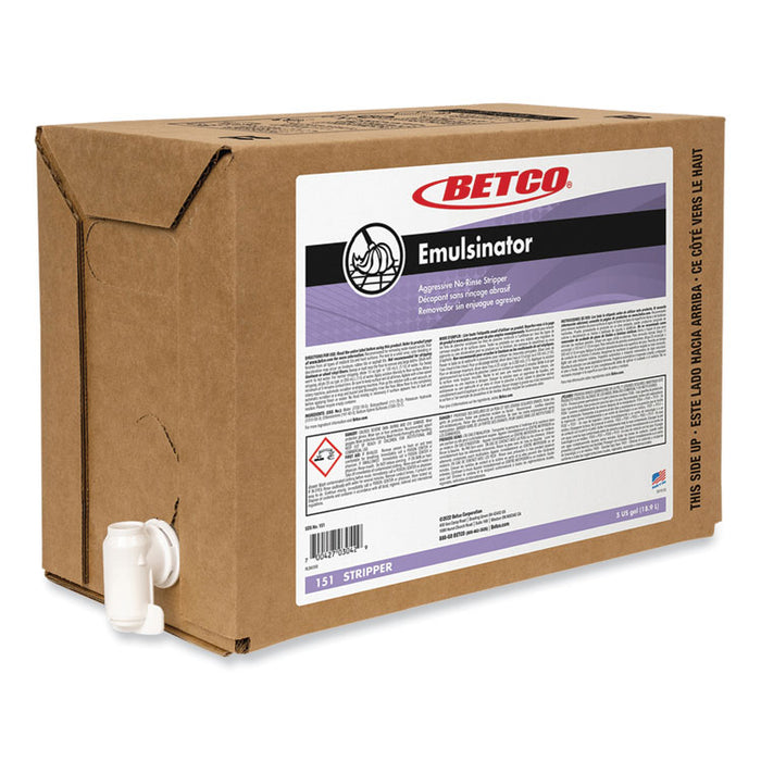 Emulsinator Floor Stripper, 5 gal Bag-in-Box