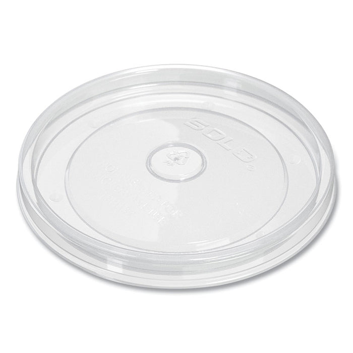 Polypropylene Vented Food Container Lids, Recessed, For 32 oz Food Containers, Clear, Plastic, 1,000/Carton