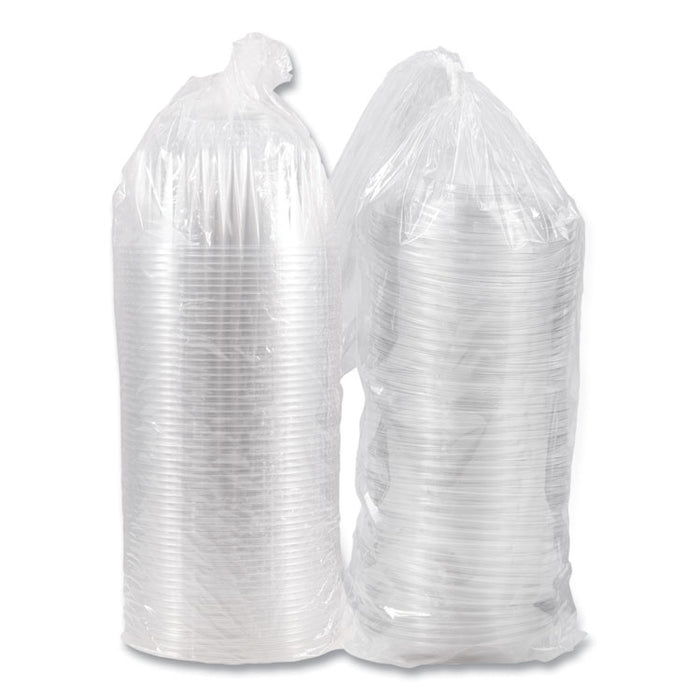 PresentaBowls Bowl/Lid Combo-Paks, 64 oz, Clear, Plastic, 126/Carton