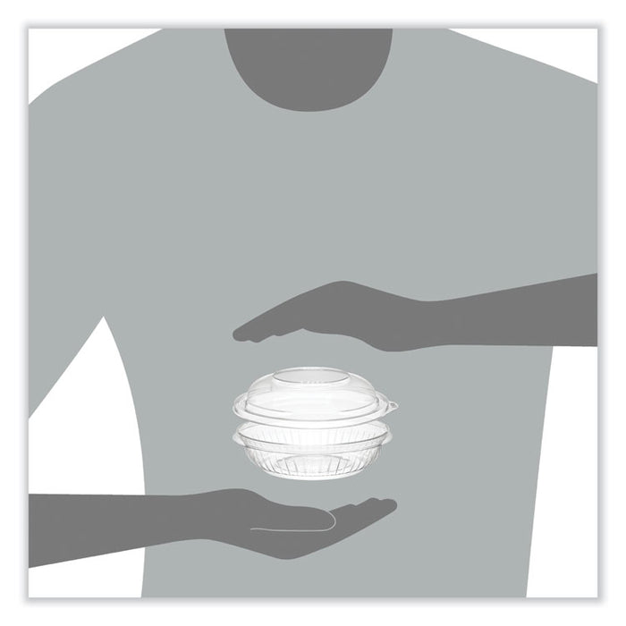 PresentaBowls Bowl/Lid Combo-Paks, 8 oz, Clear, Plastic, 63/Pack, 4 Packs/Carton