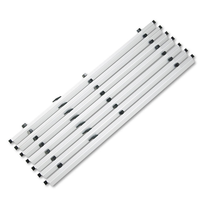 Sheet File Hanging Clamps, 100 Sheets Per Clamp, 42" Length, 6/Carton