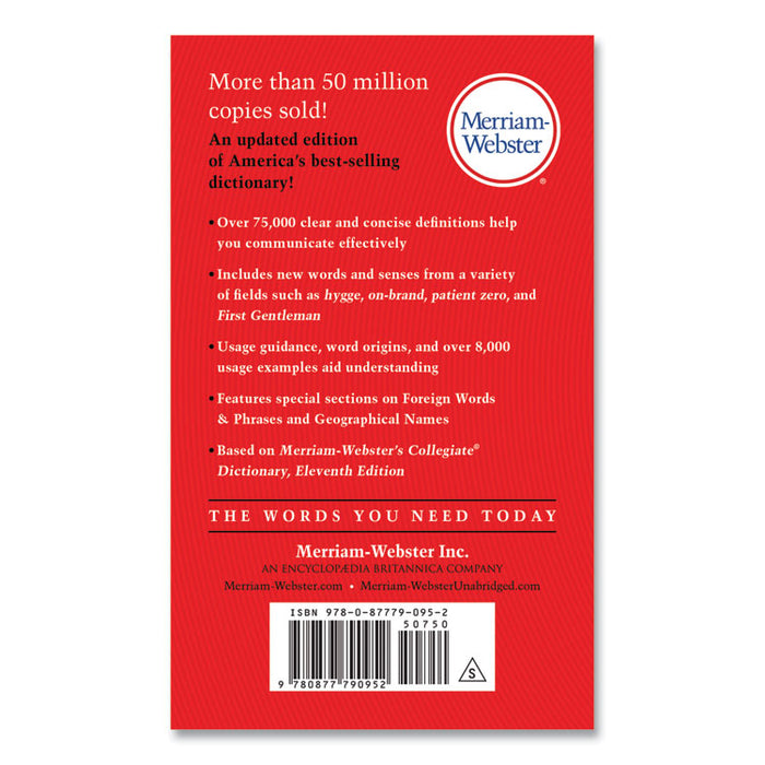 Merriam-Webster Dictionary, Revised Edition, Paperback, 960 Pages