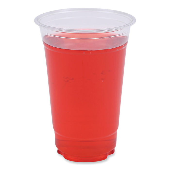 Clear Plastic PET Cups, 20 oz, 50/Sleeve, 20 Sleeves/Carton