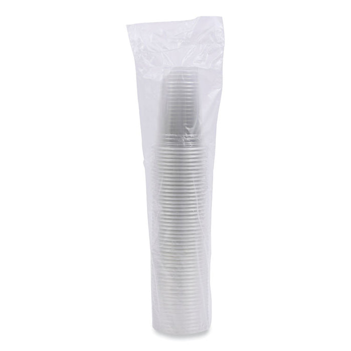 Clear Plastic PET Cups, 20 oz, 50/Sleeve, 20 Sleeves/Carton