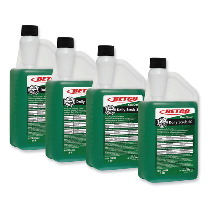 Daily Scrub SC Floor Cleaner, 32 oz Bottle, 6/Carton