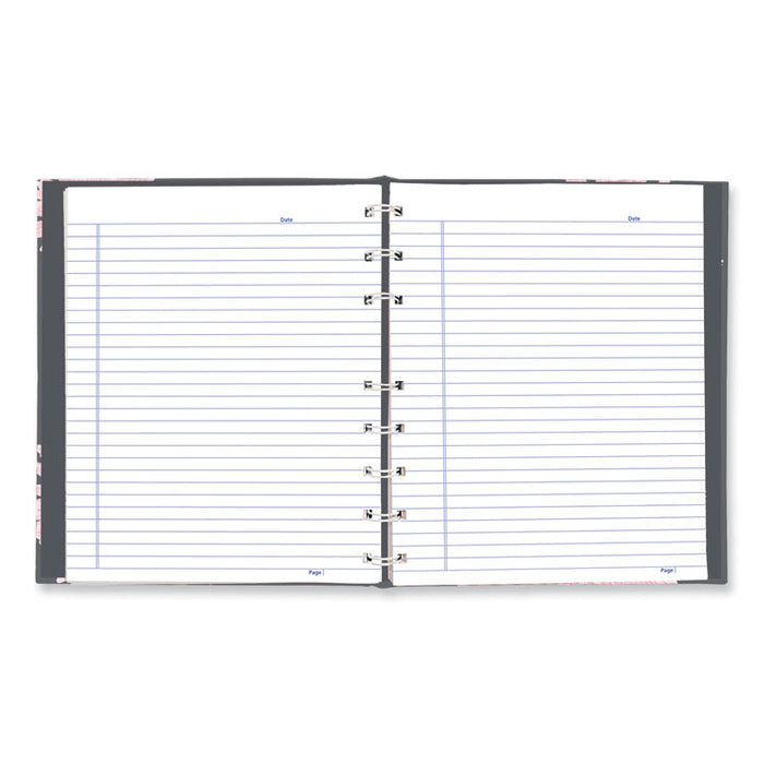 NotePro Notebook, 1-Subject, Medium/College Rule, Pink/Gray Cover, (75) 9.25 x 7.25 Sheets