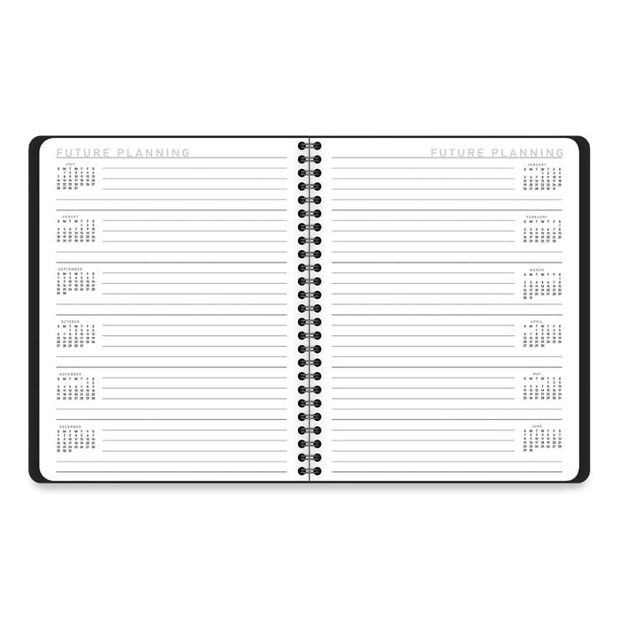 Contempo Lite Academic Year Weekly/Monthly Planner, 8.75 x 7.87, Black Cover, 12-Month (July to June): 2025 to 2026