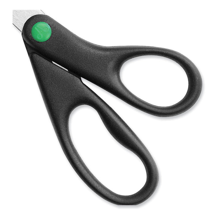 KleenEarth Scissors, 8" Long, 3.25" Cut Length, Straight Black Handle