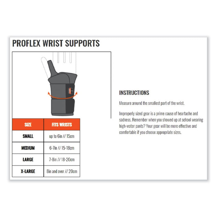 ProFlex 4000 Single Strap Wrist Support, Medium, Fits Right Hand, Tan