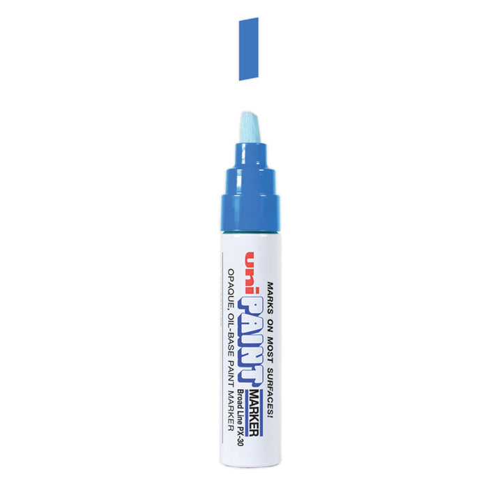 Permanent Marker, Broad Chisel Tip, Blue