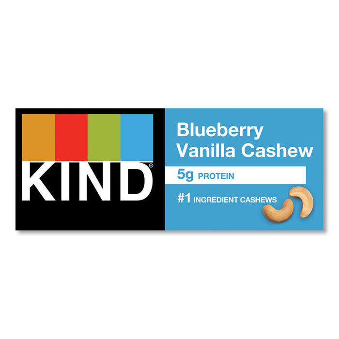Fruit and Nut Bars, Blueberry Vanilla and Cashew, 1.4 oz Bar, 12/Box