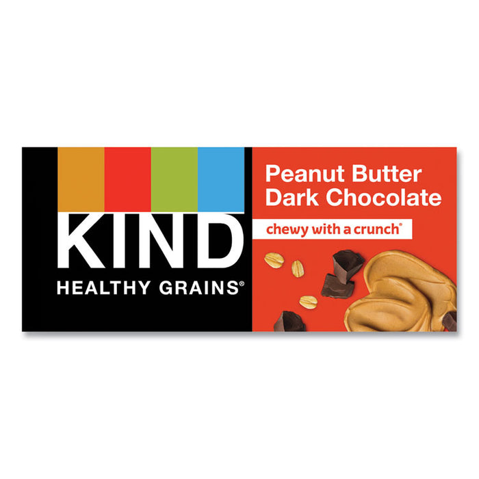 Healthy Grains Bar, Peanut Butter Dark Chocolate, 1.2 oz Bar, 12/Box