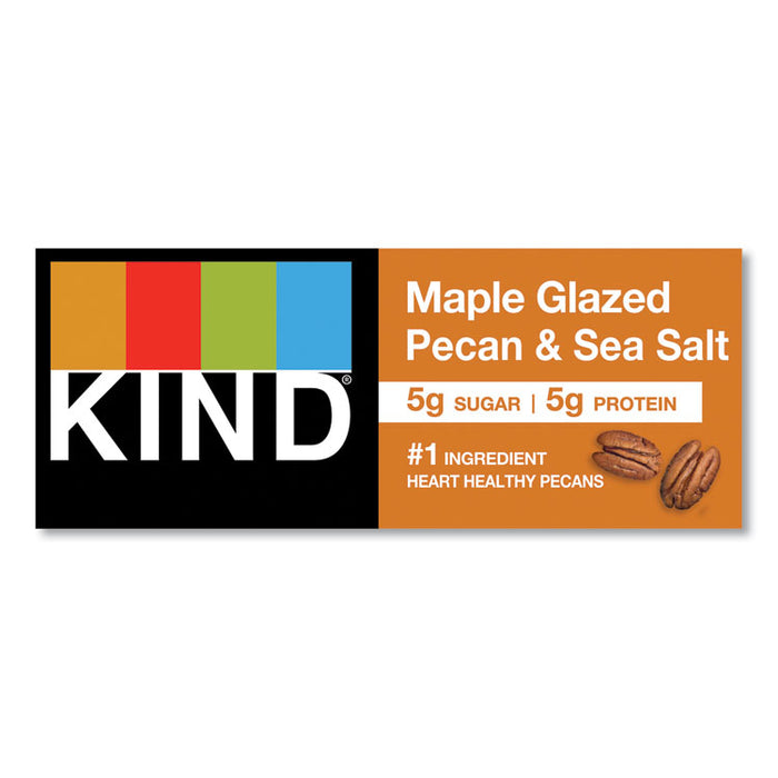 Nuts and Spices Bar, Maple Glazed Pecan and Sea Salt, 1.4 oz Bar, 12/Box
