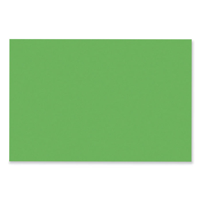 SunWorks Construction Paper, 50 lb Text Weight, 12 x 18, Bright Green, 50/Pack