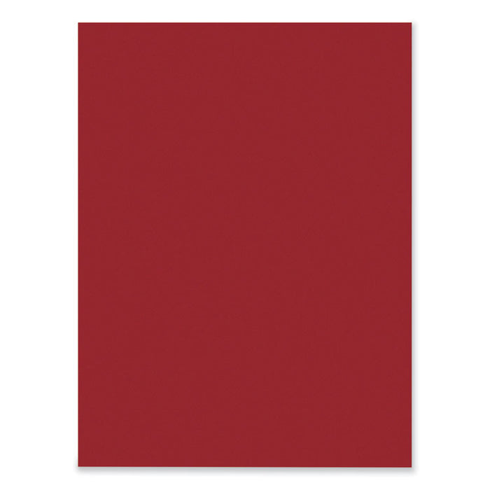 SunWorks Construction Paper, 50 lb Text Weight, 9 x 12, Holiday Red, 50/Pack