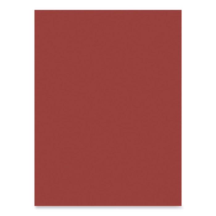 SunWorks Construction Paper, 50 lb Text Weight, 9 x 12, Red, 50/Pack