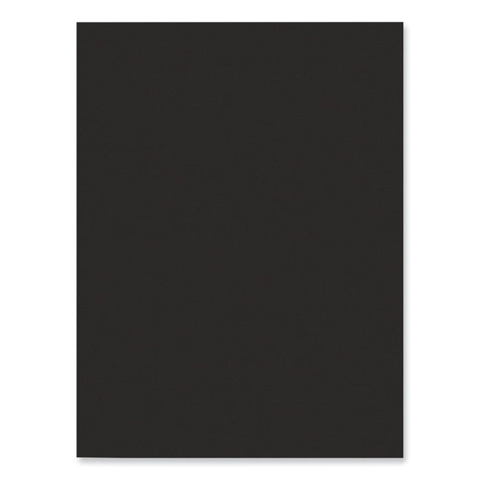 SunWorks Construction Paper, 50 lb Text Weight, 9 x 12, Black, 50/Pack