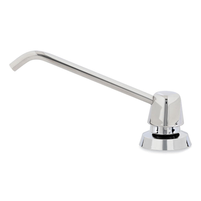 Counter-Mounted Soap Dispenser, 34 oz,  3 x 4 x 6, Stainless Steel