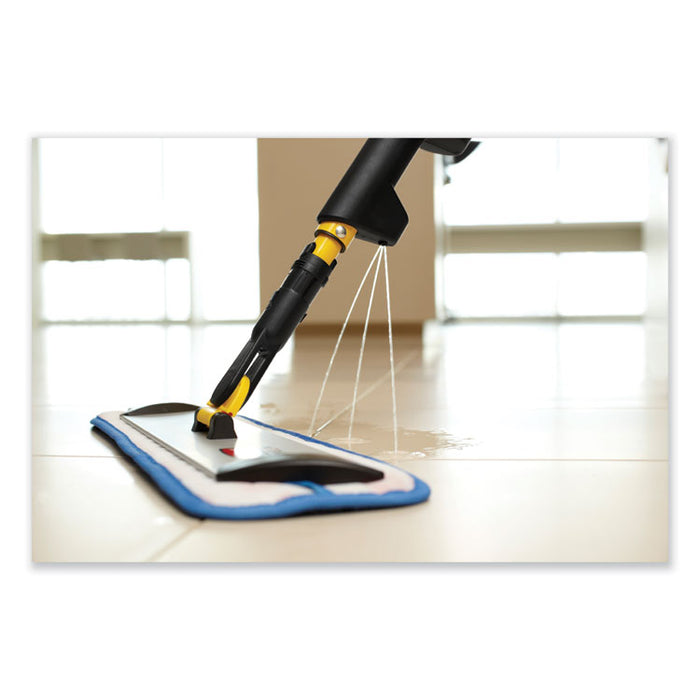 Pulse Microfiber Spray Mop System, 17" Microfiber Head, 52" Yellow Plastic Handle