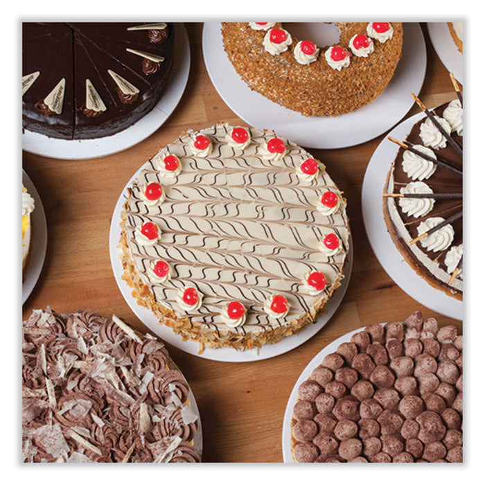 Bright White Cake Circles, 10" Diameter, Bright White, Paper, 100/Carton