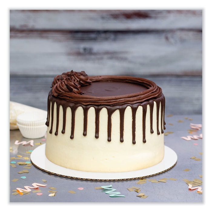 Bright White Cake Circles, 10" Diameter, Bright White, Paper, 100/Carton
