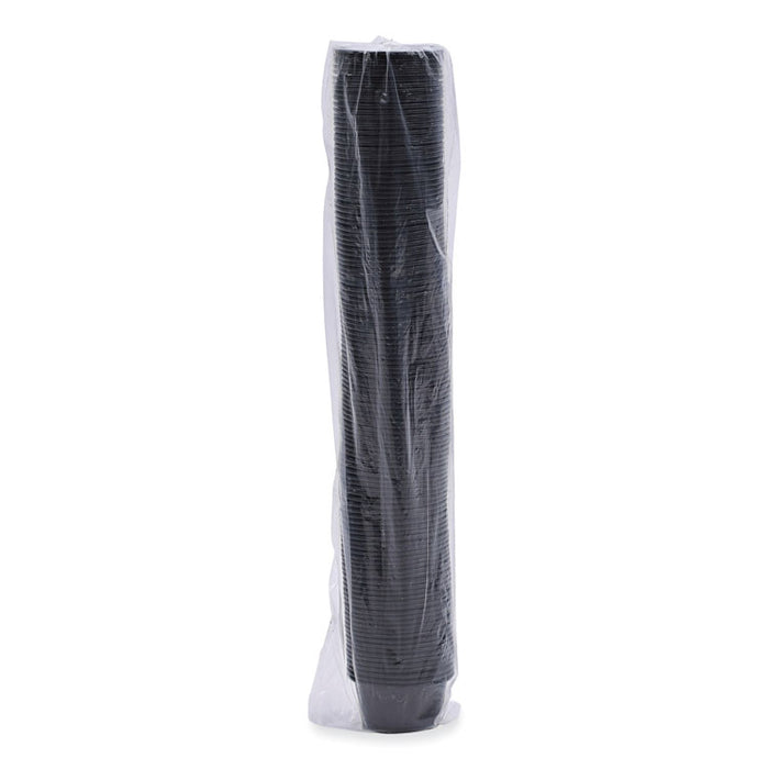 Souffle/Portion Cups, 2 oz, Plastic, Black, 125/Sleeve, 20 Sleeves/Carton