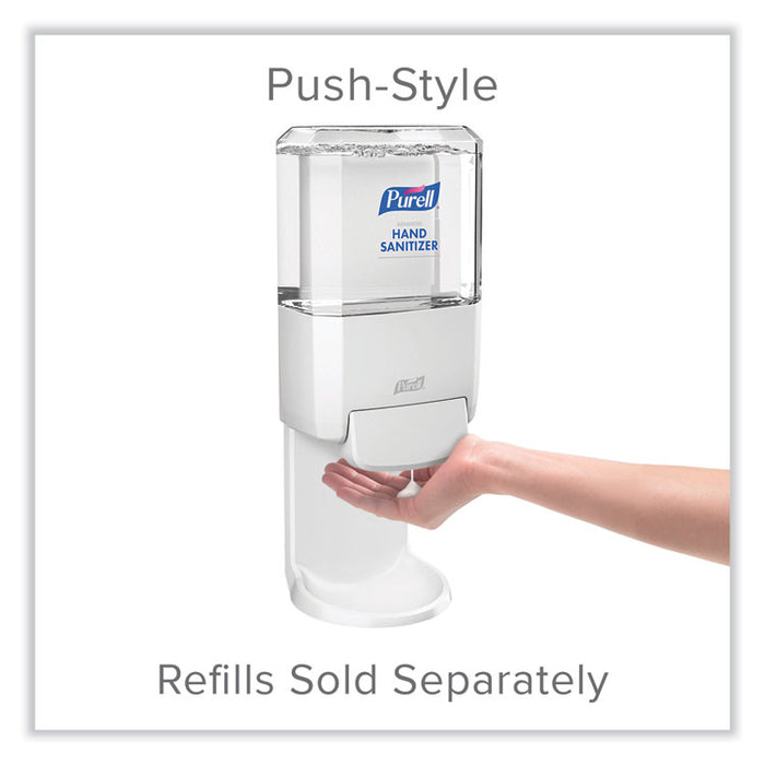 Push-Style Hand Sanitizer Dispenser, 1,200 mL, 5.25 x 8.56 x 12.13, White
