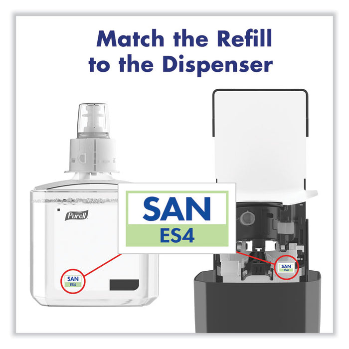 Push-Style Hand Sanitizer Dispenser, 1,200 mL, 5.25 x 8.56 x 12.13, Graphite