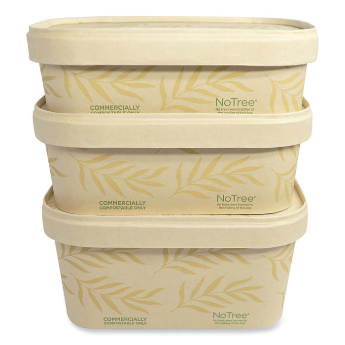 Paper Lids for Containers, 4.7 x 6.8 x 0.8, Natural, Paper, 300/Carton